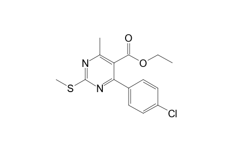 Ethyl 4-(4-chlorophenyl)-6-methyl-2-(methylthio)-pyrimidine-5-carboxylate