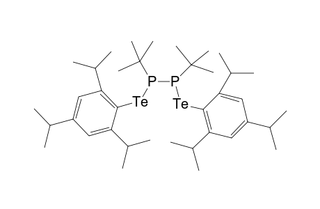1,2-(t-Butyl)-1,2-bis[(2',4',6'-triisopropylphenyl)telluro]diphosphane