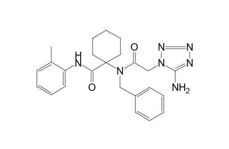 1-[2-(5-azanyl-1,2,3,4-tetrazol-1-yl)ethanoyl-(phenylmethyl)amino]-N-(2-methylphenyl)cyclohexane-1-carboxamide