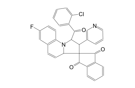 (1'R,2'R)-1'-(2-chlorobenzoyl)-7'-fluoro-2'-(pyridin-3-yl)-2',3a'-dihydro-1'H-spiro[indene-2,3'-pyrrolo[1,2-a]quinoline]-1,3-dione