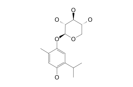 2-ISOPROPYL-5-METHYL-PARA-HYDROQUINONE-4-O-BETA-D-XYLOPYRANOSIDE