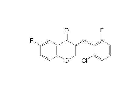 3-(2-chloro-6-fluorobenzylidene)-6-fluoro-4-chromanone