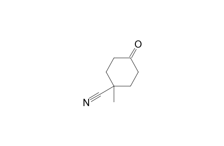 1-Methyl-4-oxidanylidene-cyclohexane-1-carbonitrile