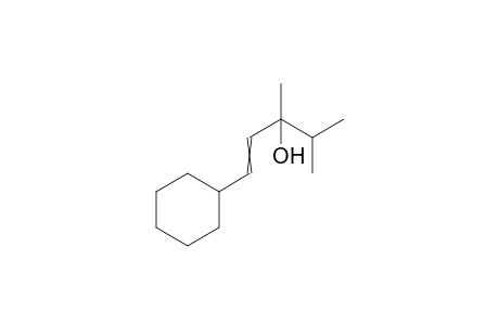 1-cyclohexyl-3,4-dimethylpent-1-en-3-ol
