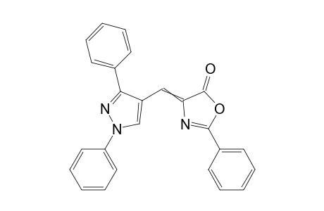 4-((1,3-Diphenyl-1H-pyrazol-4-yl)methylene)-2-phenyloxazol-5-one