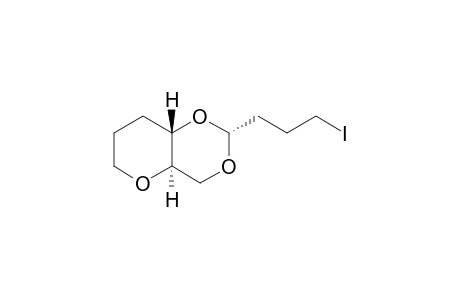 (2R,4aR,8aS)-2-(3-iodanylpropyl)-4,4a,6,7,8,8a-hexahydropyrano[3,2-d][1,3]dioxine