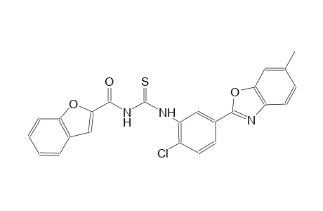 thiourea, N-(2-benzofuranylcarbonyl)-N'-[2-chloro-5-(6-methyl-2-benzoxazolyl)phenyl]-