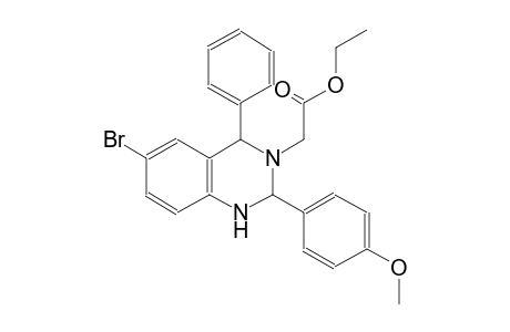 ethyl (6-bromo-2-(4-methoxyphenyl)-4-phenyl-1,4-dihydro-3(2H)-quinazolinyl)acetate