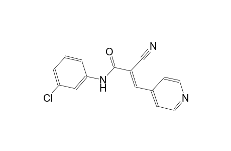 (2E)-N-(3-chlorophenyl)-2-cyano-3-(4-pyridinyl)-2-propenamide