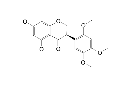 (R)-2,3-DIHYDRO-7-DEMETHYLROBUSTIGENIN;5,7-DIHYDROXY-2',4',5'-TRIMETHOXYISOFLAVANONE