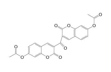 2H-1-benzopyran-2-one, 3,3'-carbonylbis[7-(acetyloxy)-