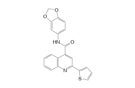 N-(1,3-Benzodioxol-5-yl)-2-(2-thienyl)-4-quinolinecarboxamide