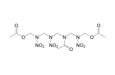 4-acetyl-2,6,8-trinitro-2,4,6,8-tetraazanonane-1,9-diol, diacetate(ester)