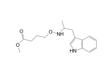 Butanoic acid, 4-[[[2-(1H-indol-3-yl)-1-methylethyl]amino]oxy]-, methyl ester, (.+-.)-