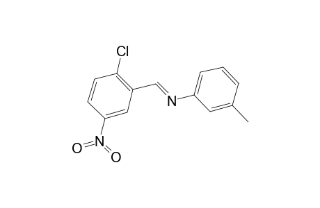 (2-Chloro-5-nitro-benzylidene)-m-tolyl-amine