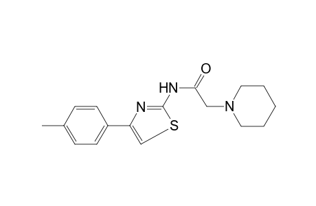 N-[4-(4-Methylphenyl)-1,3-thiazol-2-yl]-2-(1-piperidinyl)acetamide