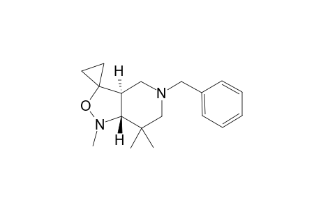 (3aS,7aR)-1,7,7-trimethyl-5-(phenylmethyl)spiro[3a,4,6,7a-tetrahydro-[1,2]oxazolo[4,3-c]pyridine-3,1'-cyclopropane]