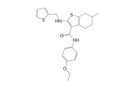 benzo[b]thiophene-3-carboxamide, N-(4-ethoxyphenyl)-4,5,6,7-tetrahydro-6-methyl-2-[(2-thienylmethyl)amino]-