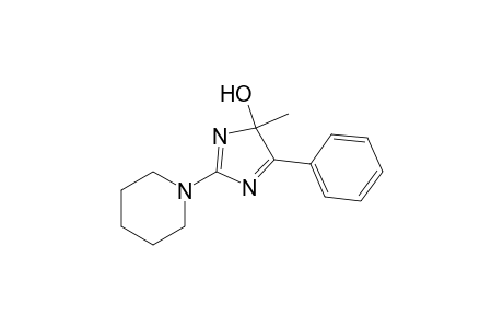 4-Methyl-5-phenyl-2-(1-piperidinyl)-4-imidazolol
