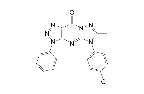 3-Phenyl-5-(p-chlorophenyl)-6-methyl-3,5-dihydro-1,2,3-triazolo[4,5-d]-1,2,4-triazolo[1,5-a]pyrimidin-9-one