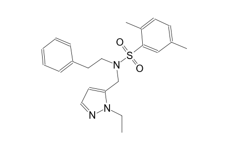 benzenesulfonamide, N-[(1-ethyl-1H-pyrazol-5-yl)methyl]-2,5-dimethyl-N-(2-phenylethyl)-
