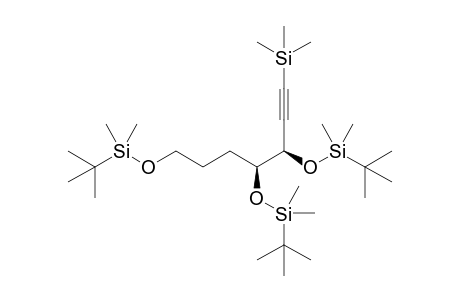 trimethyl-[(3R,4S)-3,4,7-tris[[tert-butyl(dimethyl)silyl]oxy]hept-1-ynyl]silane