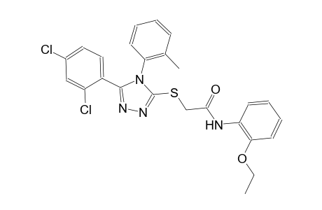 2-{[5-(2,4-dichlorophenyl)-4-(2-methylphenyl)-4H-1,2,4-triazol-3-yl]sulfanyl}-N-(2-ethoxyphenyl)acetamide