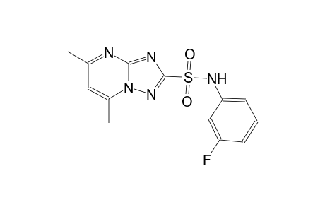 N-(3-fluorophenyl)-5,7-dimethyl[1,2,4]triazolo[1,5-a]pyrimidine-2-sulfonamide