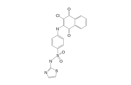 Benzenesulfonamide, 4-(3-chloro-1,4-naphthoquinon-2-ylamino)-N-thiazol-2-yl-