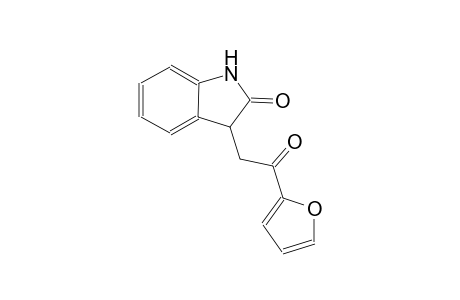 2H-indol-2-one, 3-[2-(2-furanyl)-2-oxoethyl]-1,3-dihydro-