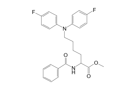 methyl 2-benzamido-6-(4-fluoro-N-(4-fluorophenyl)anilino)hexanoate