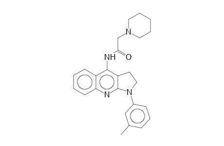 N-[1-(3-methylphenyl)-2,3-dihydropyrrolo[2,3-b]quinolin-4-yl]-2-(1-piperidinyl)acetamide