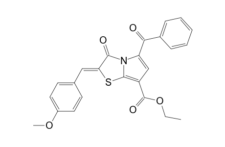 ETHYL_2-(4-METHOXYPHENYL)-METHYLIDENE-3-OXO-5-PHENYLCARBONYL-2,3-DIHYDROPYRROLO-[2.1-B]-THIAZOLE-7-CARBOXYLATE