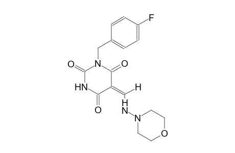 (5E)-1-(4-fluorobenzyl)-5-[(4-morpholinylamino)methylene]-2,4,6(1H,3H,5H)-pyrimidinetrione