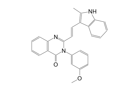 4(3H)-quinazolinone, 3-(3-methoxyphenyl)-2-[(E)-2-(2-methyl-1H-indol-3-yl)ethenyl]-