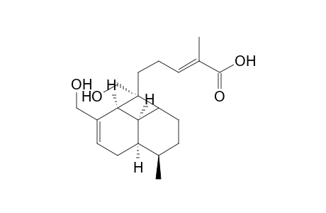 2-Pentenoic acid, 2-methyl-5-[1a,2,3,4,4a,5,7a,7b-octahydro-1,7-bis(hydroxymethyl)-4-methyl-1H-cyclobuta[de]naphthalen-1-yl]-, [1R-[1.alpha.,1(E),1a.alpha.,4.beta.,4a.alpha.,7a.alpha.,7b.alpha.]]-