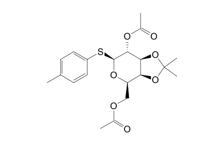 TOLYL-2,6-DI-O-ACETYL-3,4-O-ISOPROPYLIDENE-BETA-1-THIO-D-GALACTOPYRANOSIDE