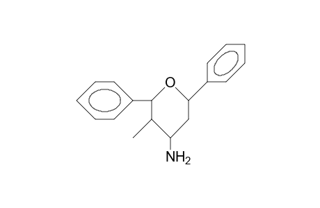 cis-2,6-Diphenyl-trans-3-methyl-4-amino-oxane