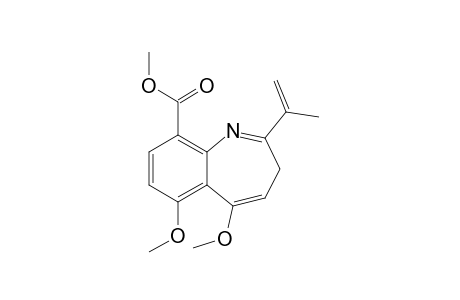 Methyl 2-(1'-methylvinyl)-5,6-dimethoxy-3H-benzazepine-9-carboxylate