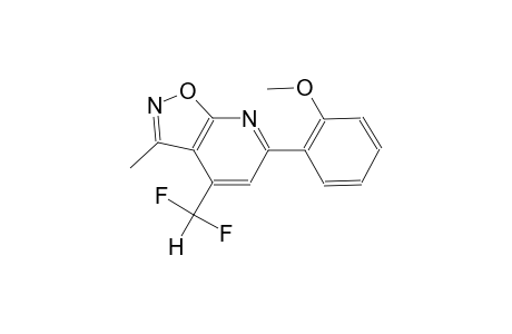 isoxazolo[5,4-b]pyridine, 4-(difluoromethyl)-6-(2-methoxyphenyl)-3-methyl-