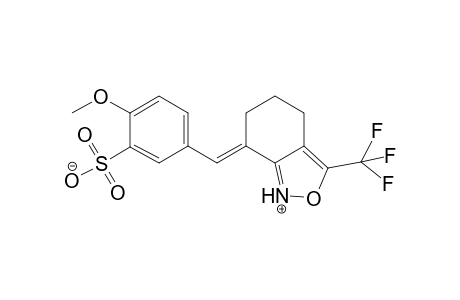 7-(4'-Methoxy-3'-sulfonylbenzylidene-4,5,6,7-tetrahydro-3-(trifluoromethyl)-1,2-benz-isoxazol-1-ium - inner salt