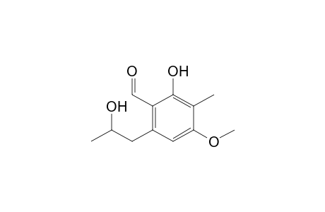 2-Hydroxy-6-(2-hydroxypropyl)-4-methoxy-3-methylbenzaldehyde