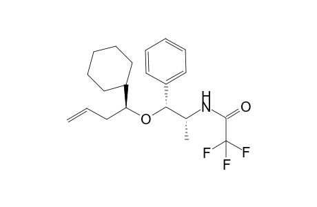(4S,1'R,2'R)-4-Cyclohexyl-4-(2'-trifluoroacetylamido-1'-phenylpropyloxy)but-1-ene