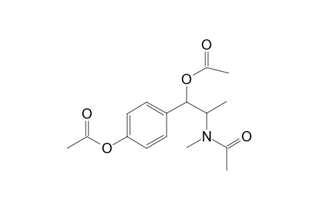 4-(1-acetoxy-2-(N-methylacetamido)propyl)phenyl acetate