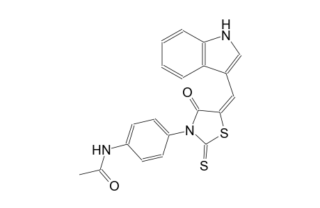 acetamide, N-[4-[(5E)-5-(1H-indol-3-ylmethylene)-4-oxo-2-thioxothiazolidinyl]phenyl]-