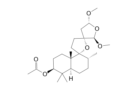 VITEXTRIFOLIN_B;(REL-3-S,5-S,8-R,9-R,10-S,13-S,15-R,16-R)-3-ACETOXY-9,13;15,16-DIEPOXY-15,16-DIMETHOXYLABDANE