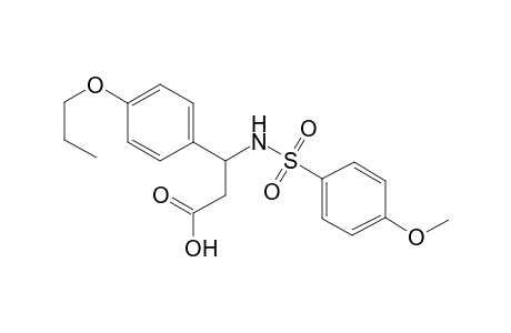 Benzenepropanoic acid, .beta.-[[(4-methoxyphenyl)sulfonyl]amino]-4-propoxy-