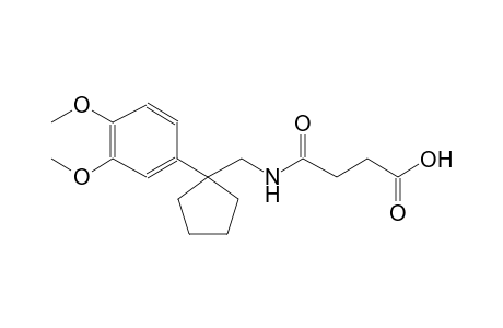 butanoic acid, 4-[[[1-(3,4-dimethoxyphenyl)cyclopentyl]methyl]amino]-4-oxo-