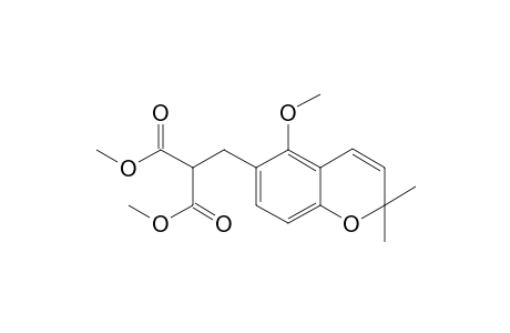 Dimethyl 6-methylene-5-methoxy-2,2-dimethyl-2H-1-benzopyranyl malonate