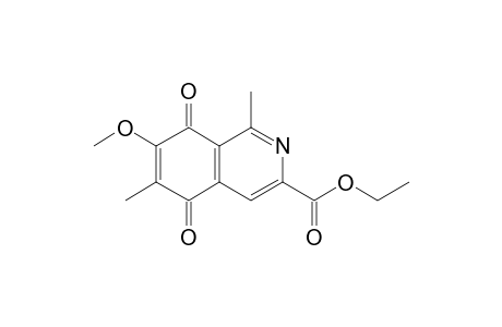 3-Ethoxycarbonyl-5,8-dihydro-7-methoxy-1,6-dimethylisoquinoline-5,8-dione